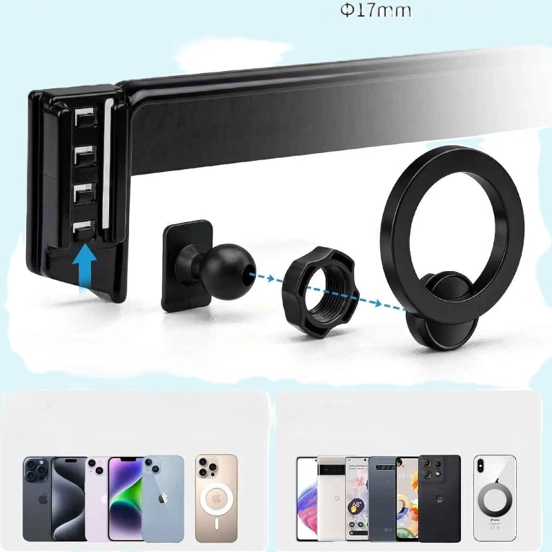 suppport téléphone voiture positionnement magsafe iphone android Supportmagaudi